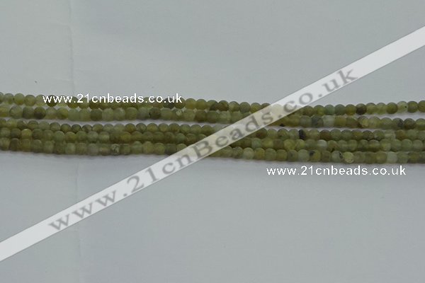 CLB870 15.5 inches 3mm round matte labradorite gemstone beads