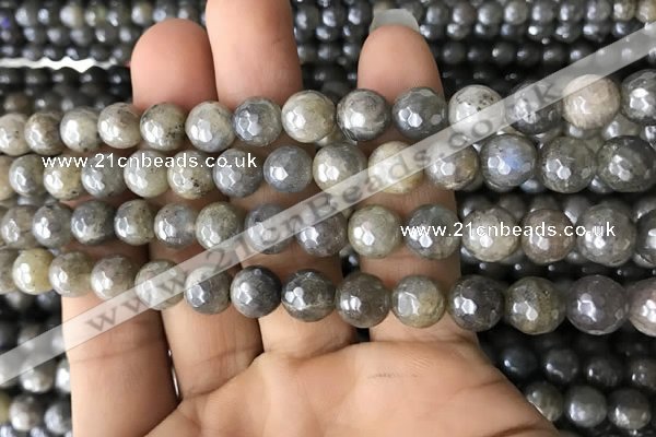 CLB882 15.5 inches 8mm faceted round AB-color labradorite beads