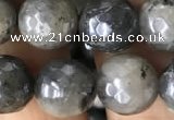 CLB883 15.5 inches 10mm faceted round AB-color labradorite beads