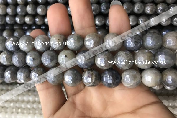 CLB884 15.5 inches 12mm faceted round AB-color labradorite beads