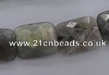 CLB95 15.5 inches 15*20mm faceted rectangle labradorite beads