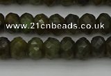 CLB957 15.5 inches 6*10mm faceted rondelle labradorite beads