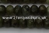 CLB958 15.5 inches 8*12mm faceted rondelle labradorite beads