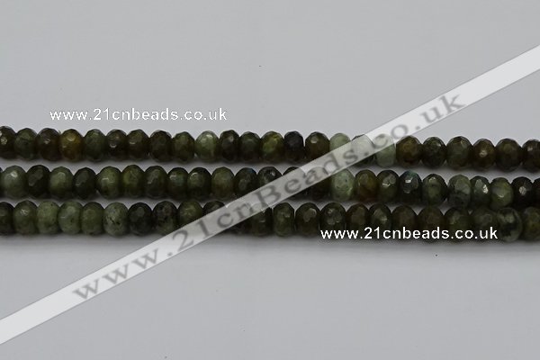 CLB958 15.5 inches 8*12mm faceted rondelle labradorite beads
