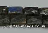 CLB961 15.5 inches 12*16mm faceted rectangle labradorite beads