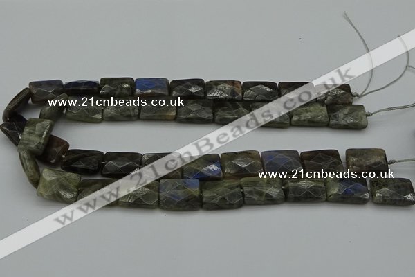 CLB963 15.5 inches 15*20mm faceted rectangle labradorite beads