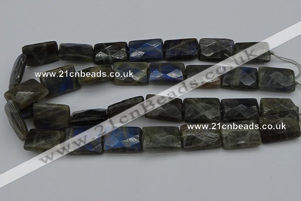 CLB964 15.5 inches 18*25mm faceted rectangle labradorite beads