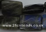 CLB965 15.5 inches 20*30mm faceted rectangle labradorite beads