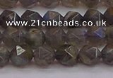 CLB973 15.5 inches 10mm faceted nuggets labradorite gemstone beads