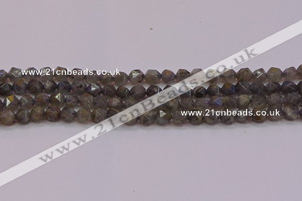 CLB973 15.5 inches 10mm faceted nuggets labradorite gemstone beads