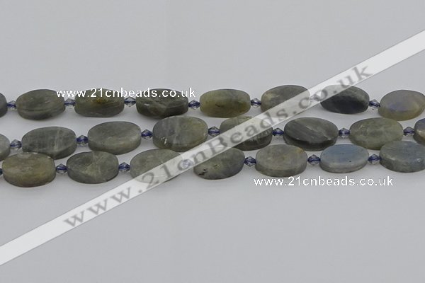 CLB977 15.5 inches 12*20mm oval labradorite gemstone beads