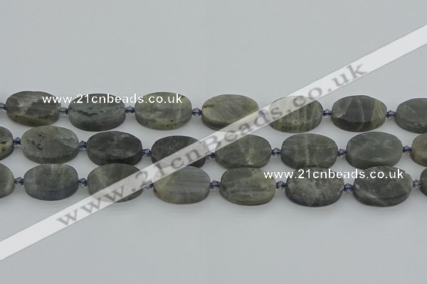 CLB978 15.5 inches 15*22mm oval labradorite gemstone beads