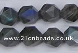 CLB989 15.5 inches 12mm faceted nuggets labradorite beads wholesale