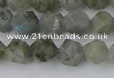 CLB994 15.5 inches 10mm faceted nuggets labradorite gemstone beads