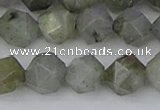 CLB995 15.5 inches 12mm faceted nuggets labradorite gemstone beads