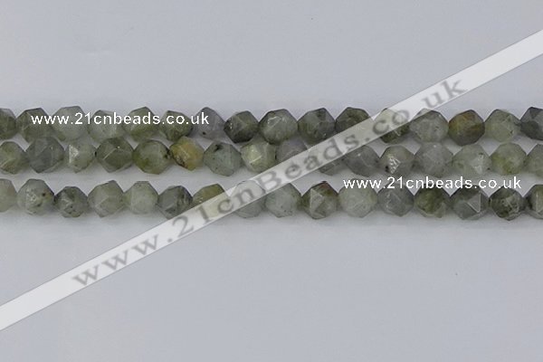 CLB995 15.5 inches 12mm faceted nuggets labradorite gemstone beads