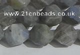 CLB999 15.5 inches 12mm faceted nuggets matte labradorite beads