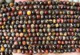 CLD220 15 inches 4mm round leopard skin jasper beads wholesale