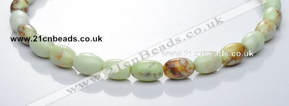 CLE02 16 inch 10*14mm rice lemon turquoise stone beads Wholesale