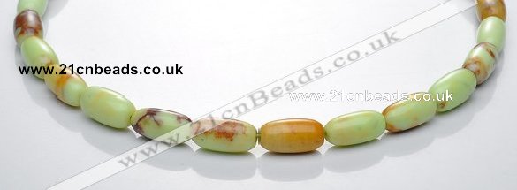 CLE04 16 inch rice 8*16mm lemon turquoise stone beads Wholesale