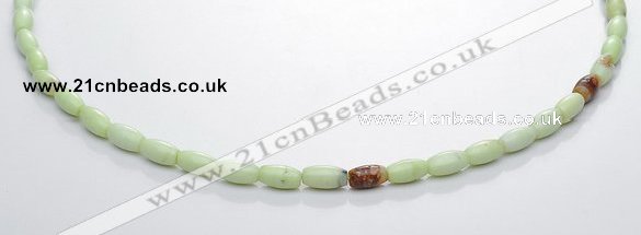 CLE06 4*8mm rice lemon turquoise gemstone beads Wholesale