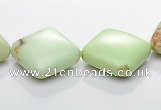 CLE13 15*15mm rhombic lemon turquoise gemstone beads Wholesale