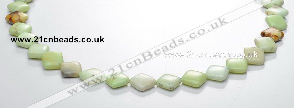 CLE14 rhombic 10*10mm lemon turquoise gemstone beads Wholesale