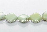 CLE15 rhombic 8*8mm lemon turquoise gemstone beads Wholesale