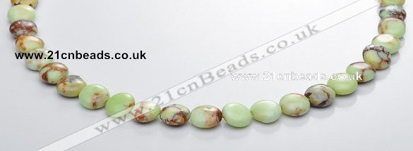 CLE18 flat round 10mm lemon turquoise gemstone beads Wholesale