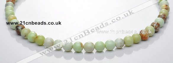 CLE19  15.5 inch round 8mm lemon turquoise stone beads Wholesale