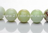 CLE20 16 inches 10mm round lemon turquoise stone beads Wholesale