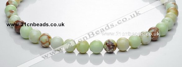 CLE20 16 inches 10mm round lemon turquoise stone beads Wholesale