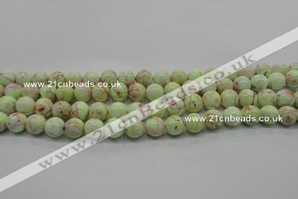 CLE201 15.5 inches 6mm round lemon turquoise beads wholesale