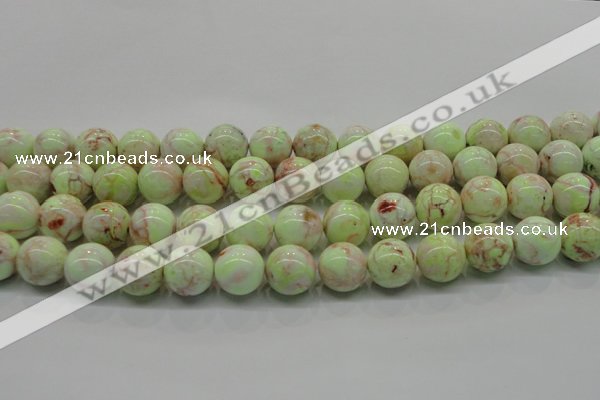 CLE203 15.5 inches 10mm round lemon turquoise beads wholesale