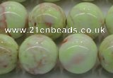 CLE205 15.5 inches 14mm round lemon turquoise beads wholesale