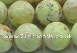 CLE206 15.5 inches 16mm round lemon turquoise beads wholesale