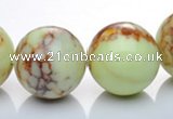 CLE23 lemon turquoise 20mm round gemstone beads Wholesale