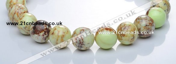 CLE23 lemon turquoise 20mm round gemstone beads Wholesale