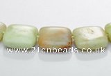 CLE24 lemon turquoise 12*12mm square gemstone beads Wholesale
