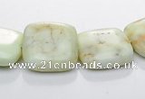 CLE25 square lemon turquoise 15*15mm gemstone beads Wholesale