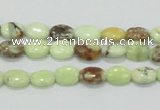 CLE45 15.5 inches 6*8mm oval lemon turquoise beads wholesale