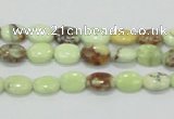 CLE52 15.5 inches 8*10mm oval lemon turquoise beads wholesale