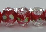 CLG12 13.5 inches 9*12mm faceted rondelle handmade lampwork beads