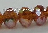 CLG21 13.5 inches 9*12mm faceted rondelle handmade lampwork beads