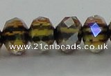 CLG43 14 inches 8*10mm faceted rondelle handmade lampwork beads