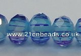 CLG46 13 inches 9*12mm faceted rondelle handmade lampwork beads