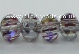 CLG49 13 inches 9*12mm faceted rondelle handmade lampwork beads