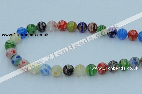 CLG502 16 inches 10mm round lampwork glass beads wholesale