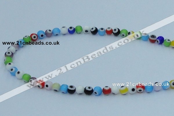 CLG504 16 inches 6mm round lampwork glass beads wholesale