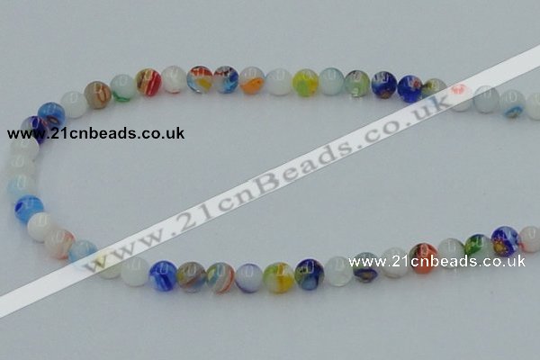 CLG508 16 inches 6mm round lampwork glass beads wholesale